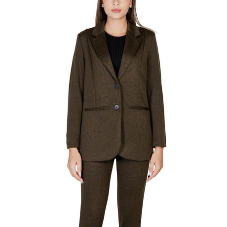 ICHI Green Polyester Suits & Blazer - Hilstor