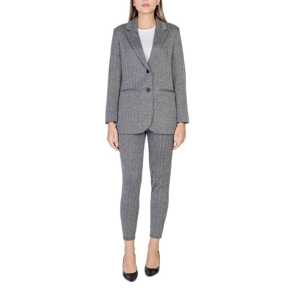 ICHI Black Polyester Suits & Blazer - Hilstor
