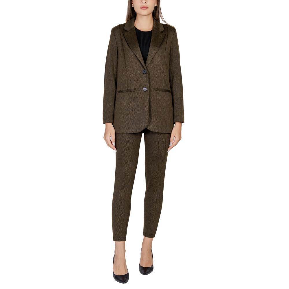 ICHI Green Polyester Suits & Blazer - Hilstor