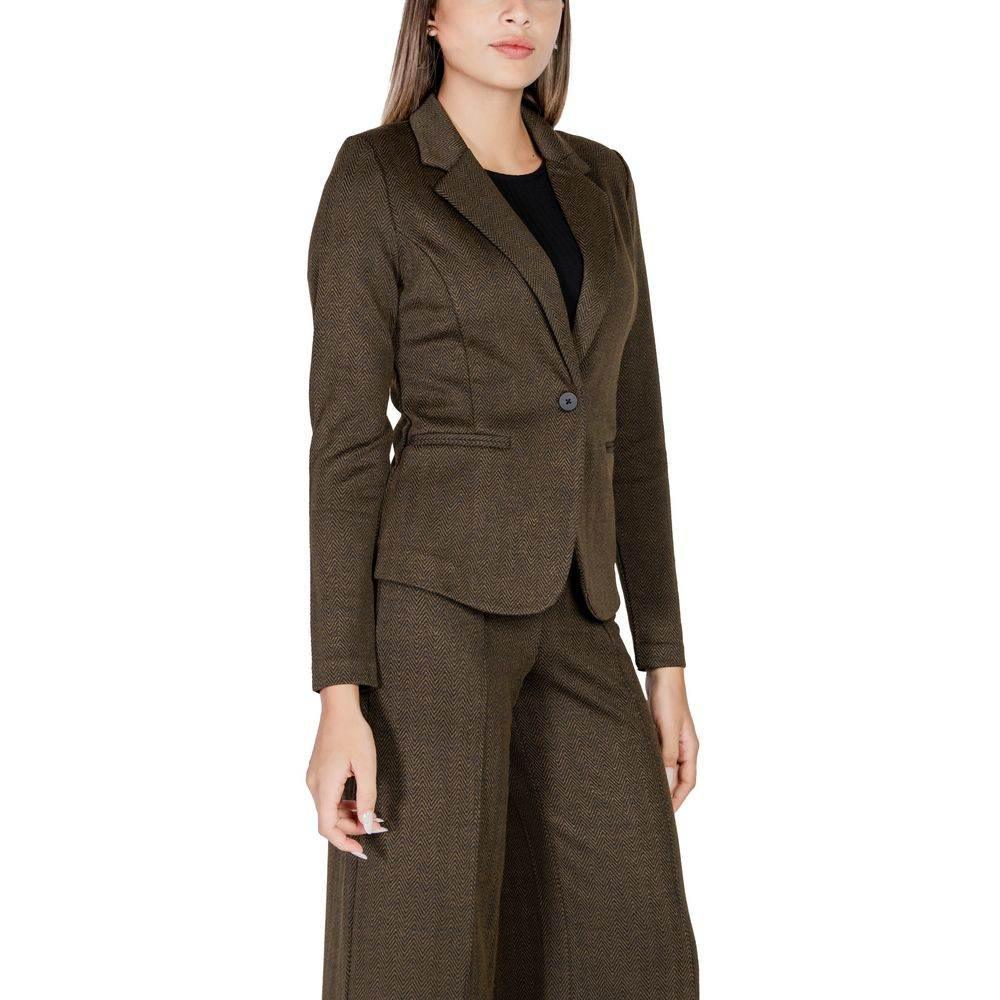 ICHI Green Polyester Suits & Blazer - Hilstor