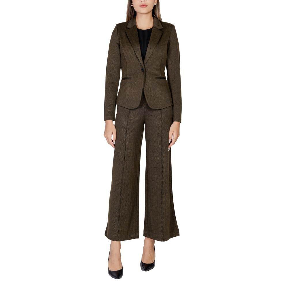 ICHI Green Polyester Suits & Blazer - Hilstor