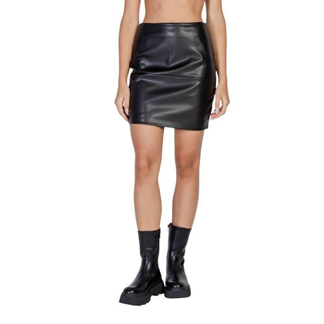 ICHI Black Polyethylene Skirt - Hilstor