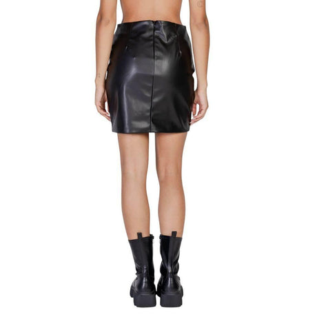 ICHI Black Polyethylene Skirt - Hilstor