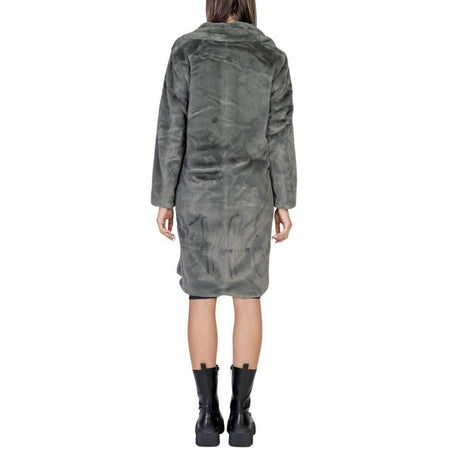 ICHI Black Polyester Jackets & Coat - Hilstor