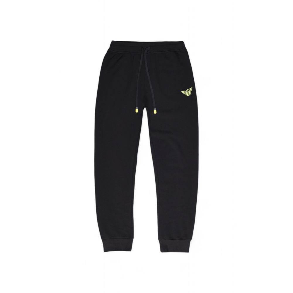 Emporio Armani Underwear Black Cotton Jeans & Pant - Hilstor