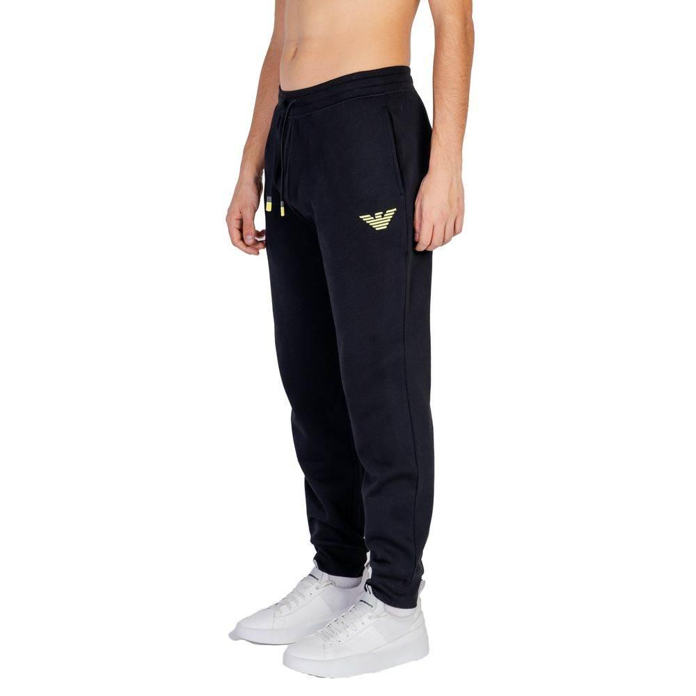 Emporio Armani Underwear Black Cotton Jeans & Pant - Hilstor