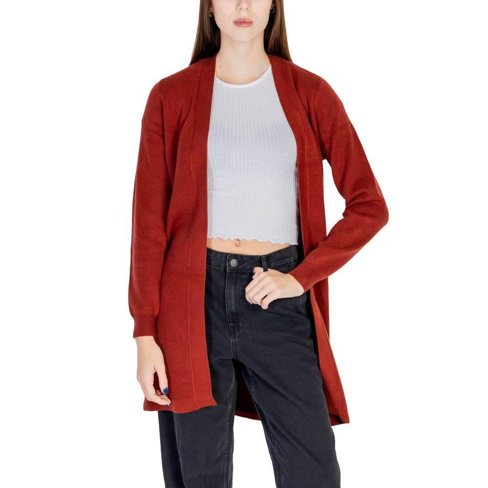 Vero Moda Red Viscose Cardigan - Hilstor