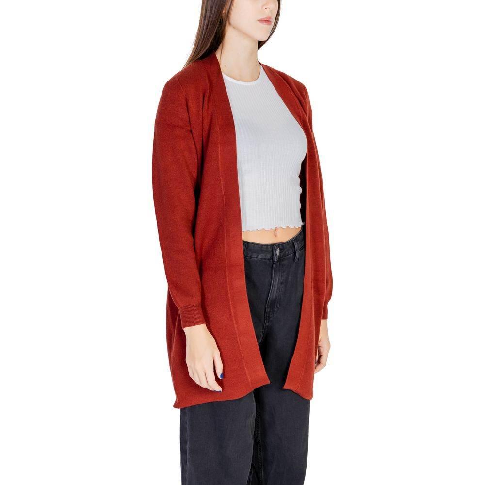 Vero Moda Red Viscose Cardigan - Hilstor