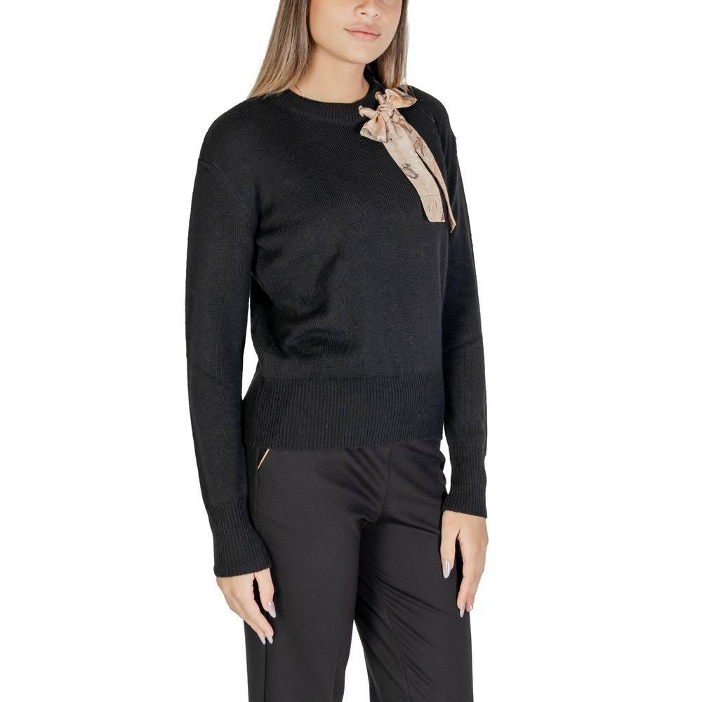 Alviero Martini Prima Classe Black Polyester Sweater - Hilstor