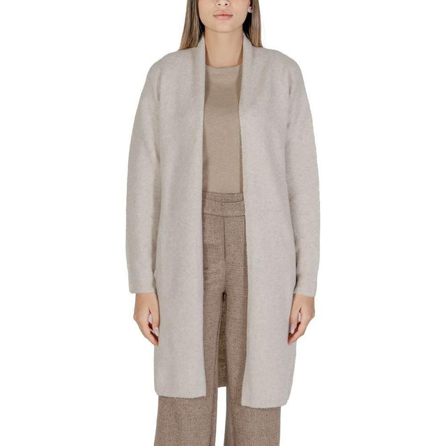 Morgan De Toi Beige Polyester Cardigan - Hilstor