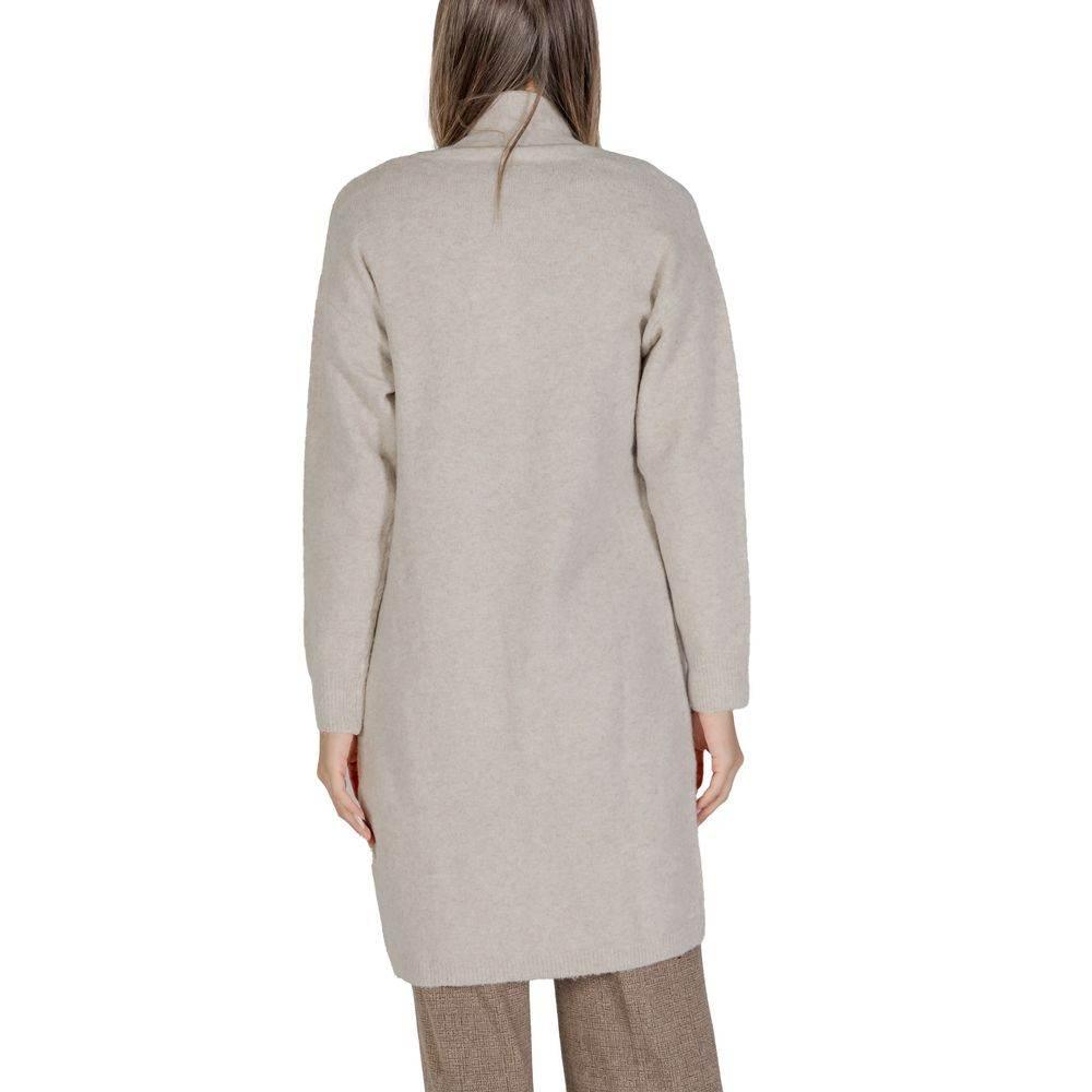 Morgan De Toi Beige Polyester Cardigan - Hilstor