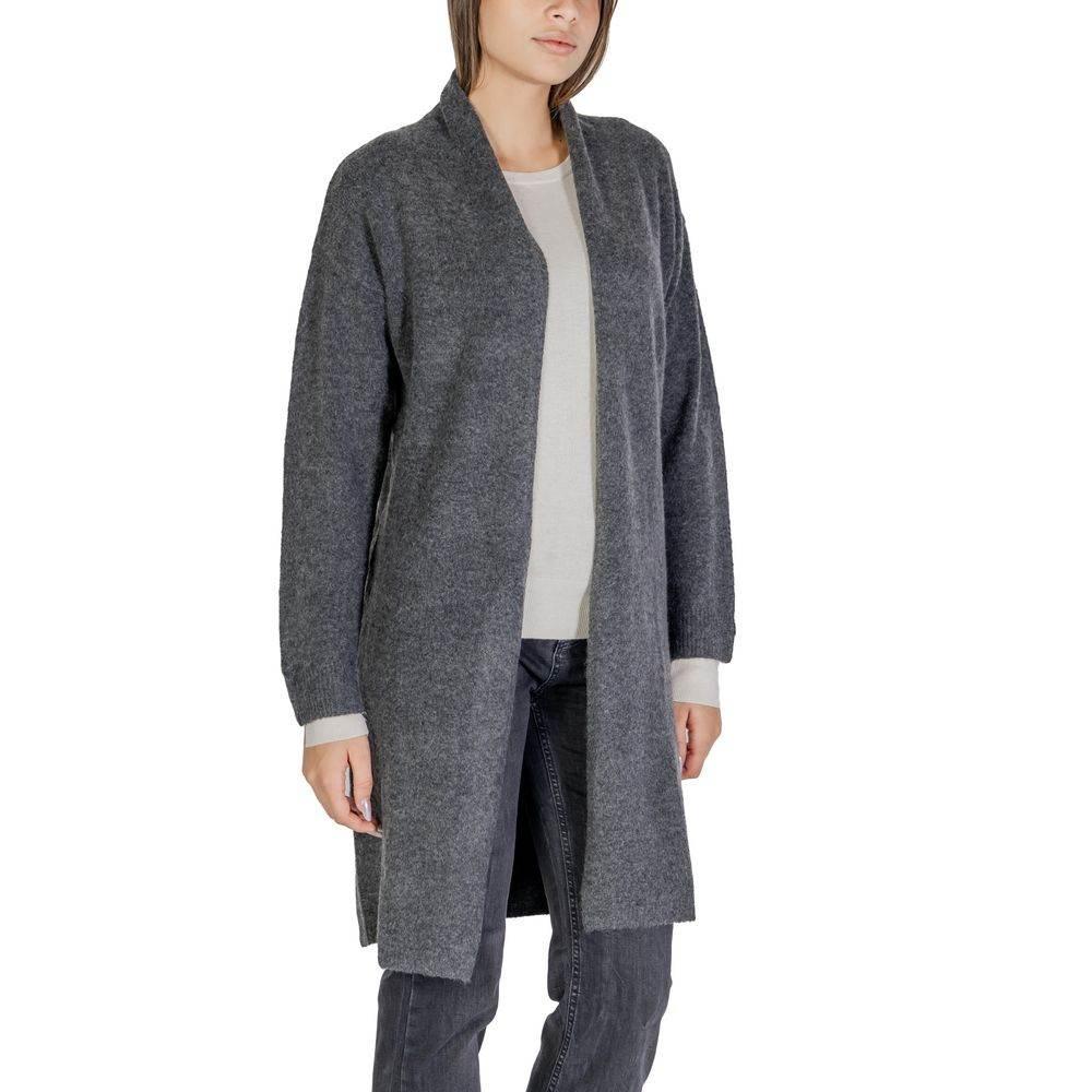 Morgan De Toi Gray Polyester Cardigan - Hilstor