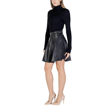 Morgan De Toi Black Viscose Dress - Hilstor