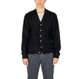 Hamaki-Ho Black Polyester Cardigan - Hilstor