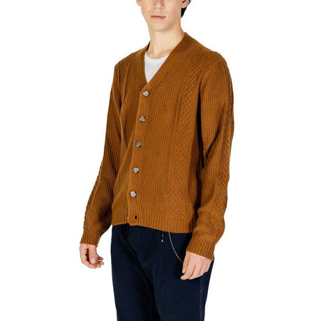 Hamaki-Ho Beige Polyester Cardigan - Hilstor