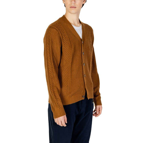 Hamaki-Ho Beige Polyester Cardigan - Hilstor