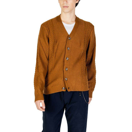 Hamaki-Ho Beige Polyester Cardigan - Hilstor