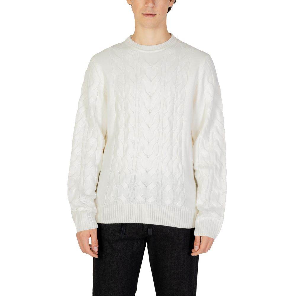Hamaki-Ho White Acrylic Sweater - Hilstor