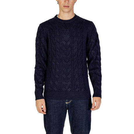 Hamaki-Ho Blue Acrylic Sweater - Hilstor