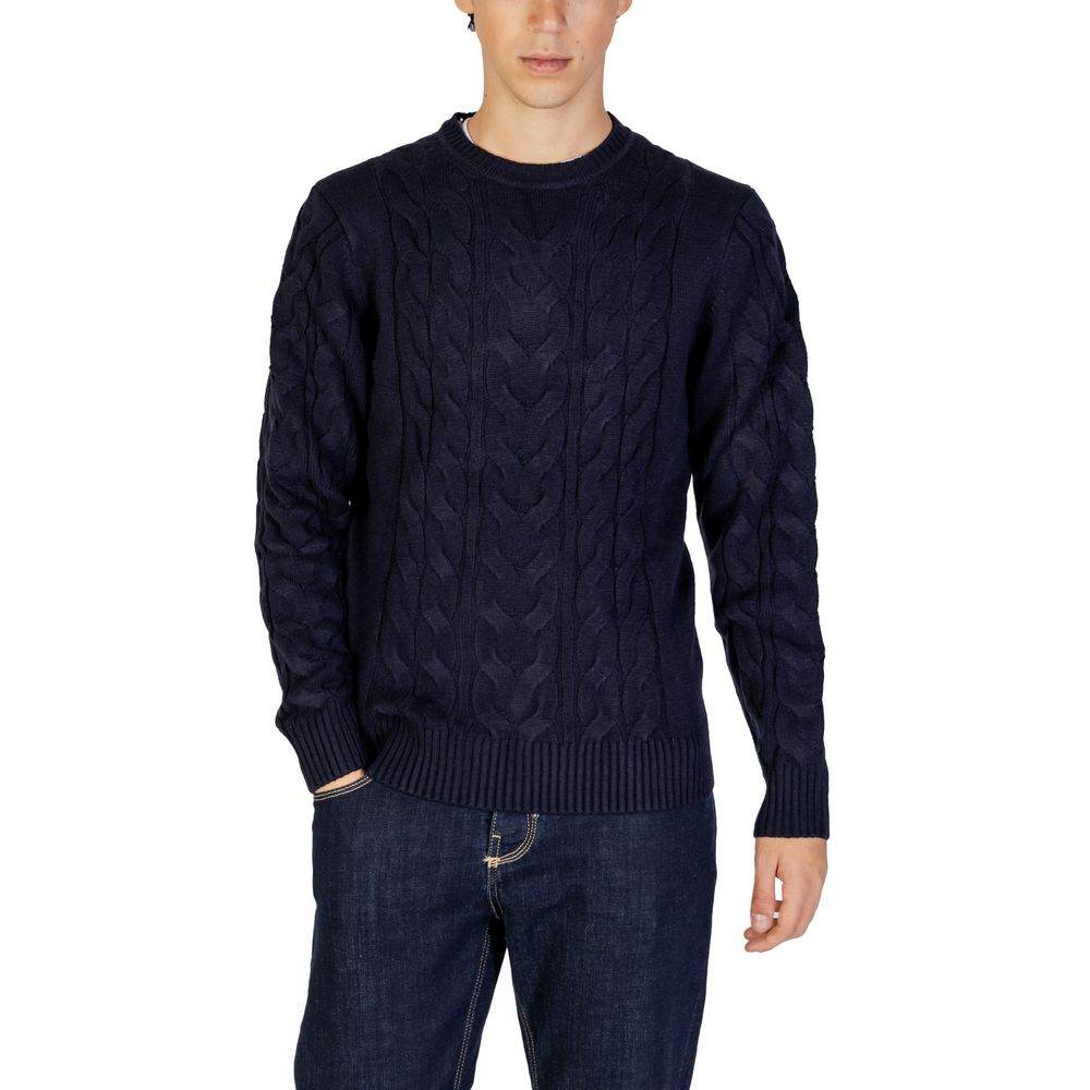 Hamaki-Ho Blue Acrylic Sweater - Hilstor