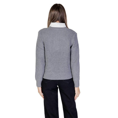 Morgan De Toi Gray Viscose Sweater - Hilstor