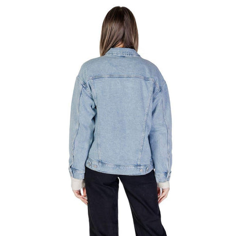 Vero Moda Light Blue Cotton Jackets & Coat - Hilstor