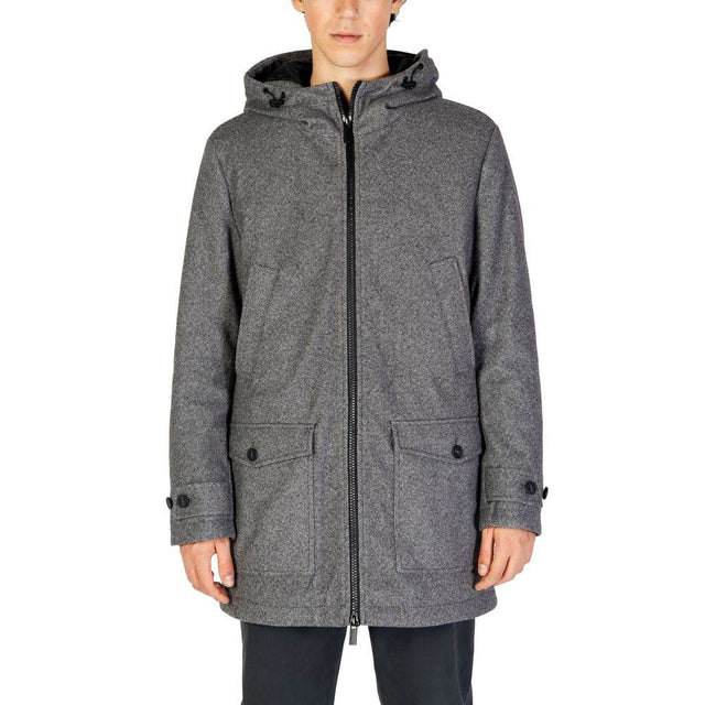 Hamaki-Ho Gray Polyester Jacket - Hilstor
