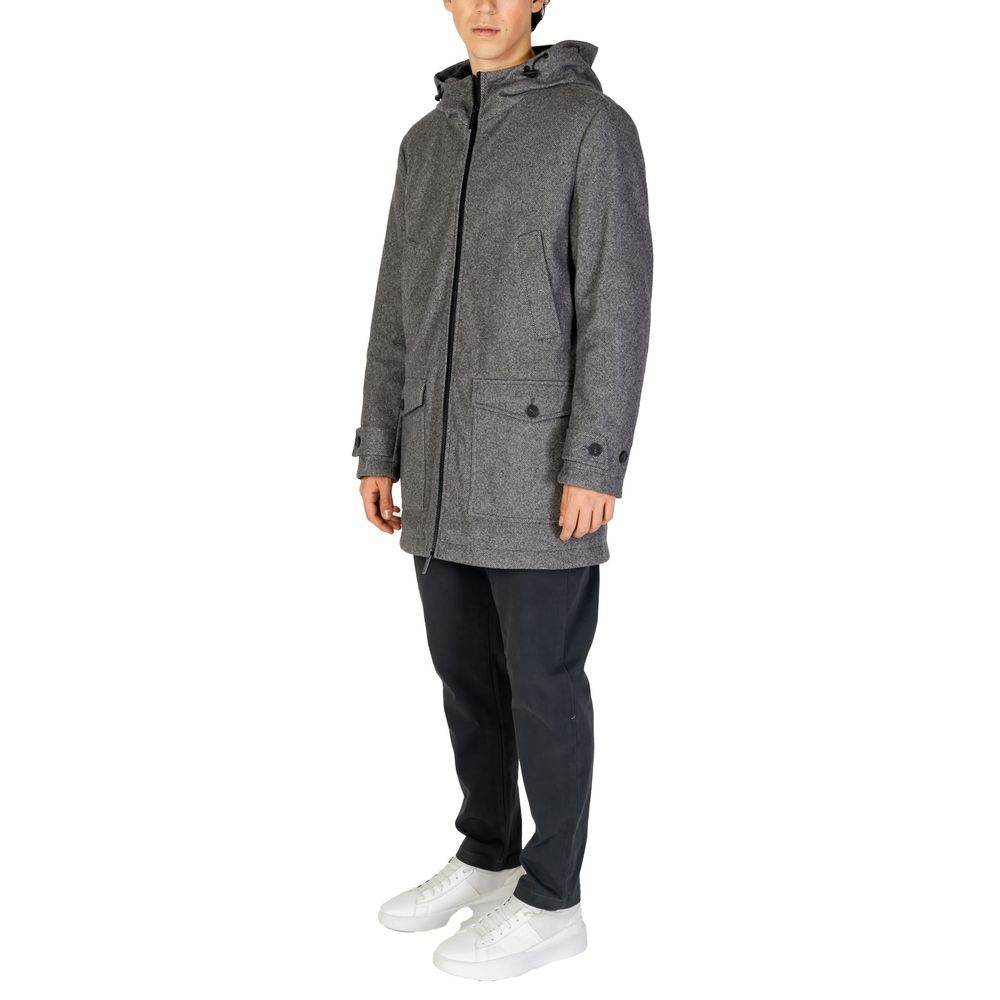 Hamaki-Ho Gray Polyester Jacket - Hilstor