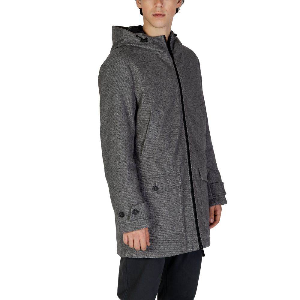 Hamaki-Ho Gray Polyester Jacket - Hilstor