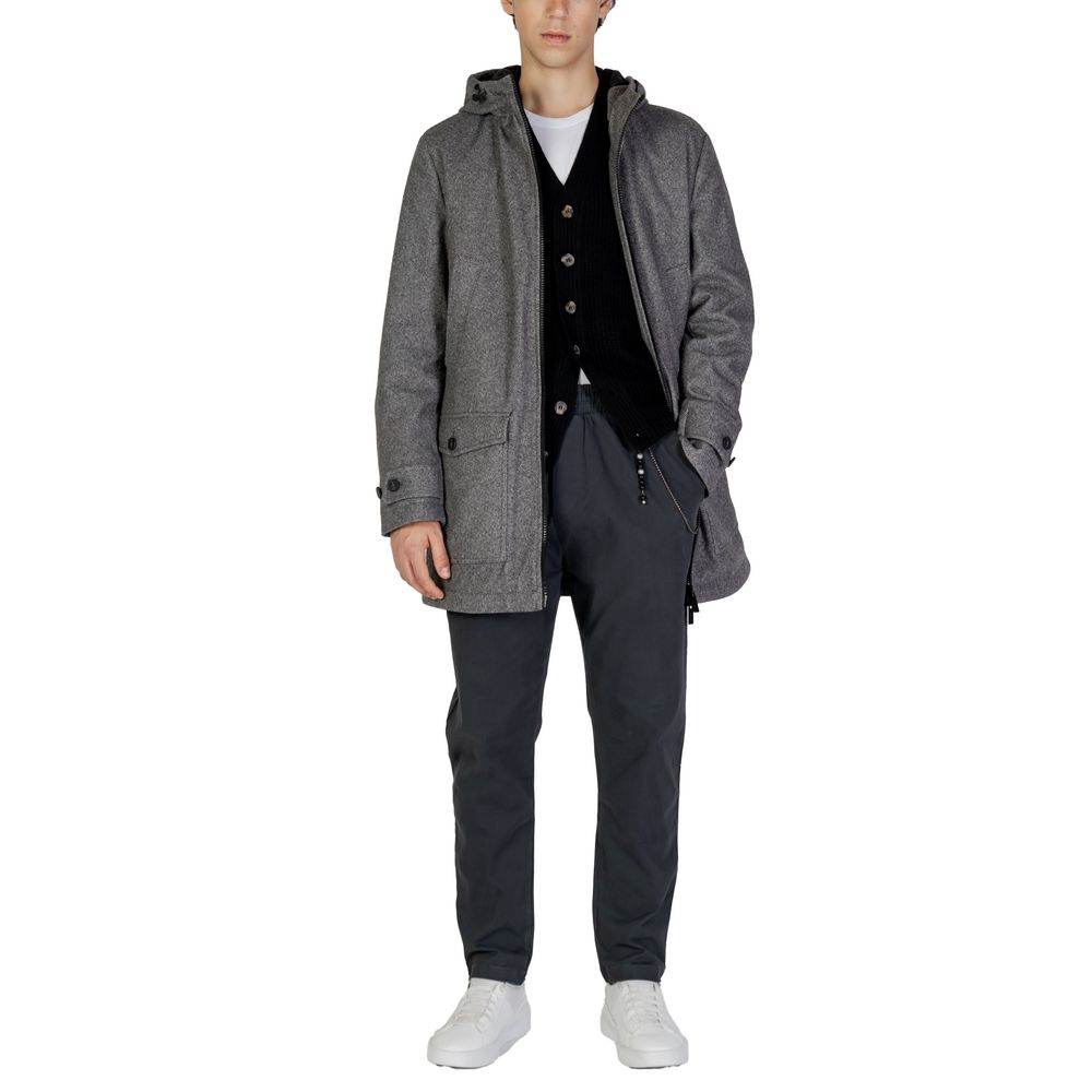 Hamaki-Ho Gray Polyester Jacket - Hilstor