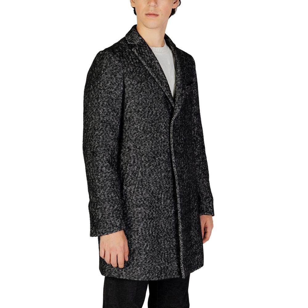 Hamaki-Ho Black Polyester Jacket - Hilstor