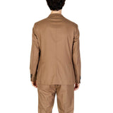 Hamaki-Ho Beige Polyester Blazer - Hilstor