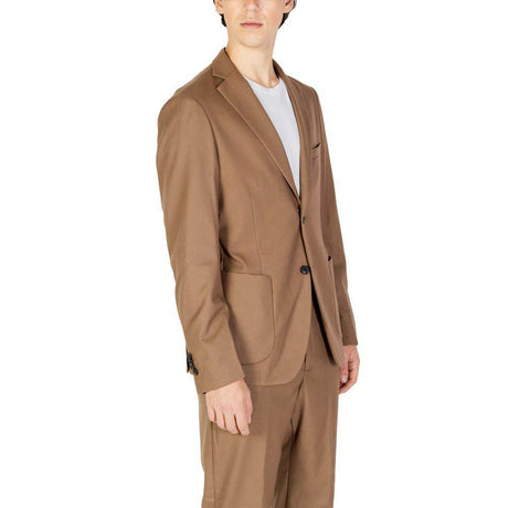 Hamaki-Ho Beige Polyester Blazer - Hilstor