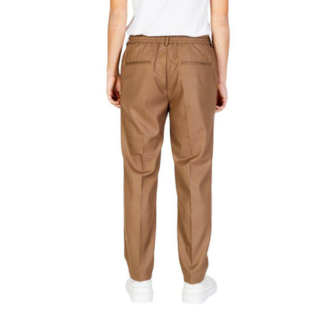 Hamaki-Ho Beige Polyester Jeans & Pant - Hilstor