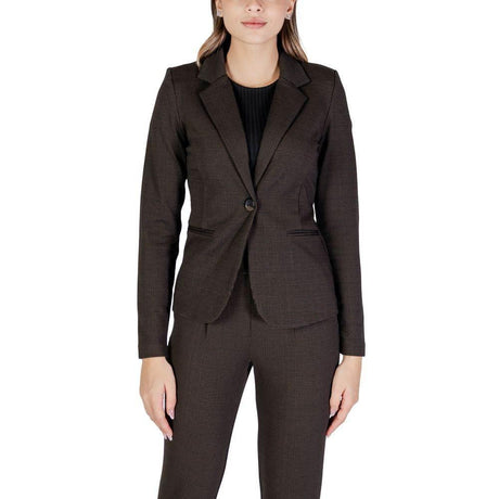 ICHI Brown Polyester Suits & Blazer - Hilstor