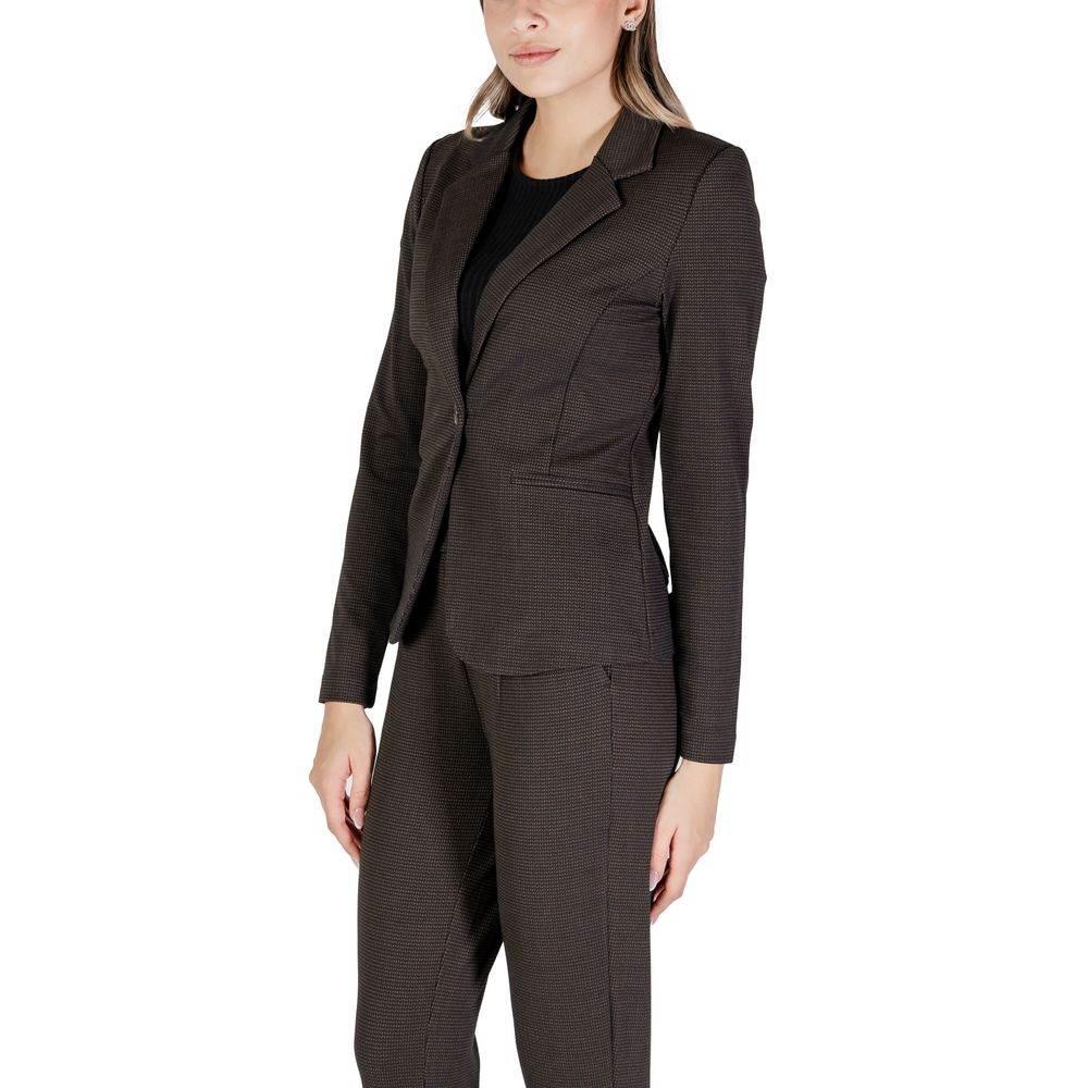 ICHI Brown Polyester Suits & Blazer - Hilstor