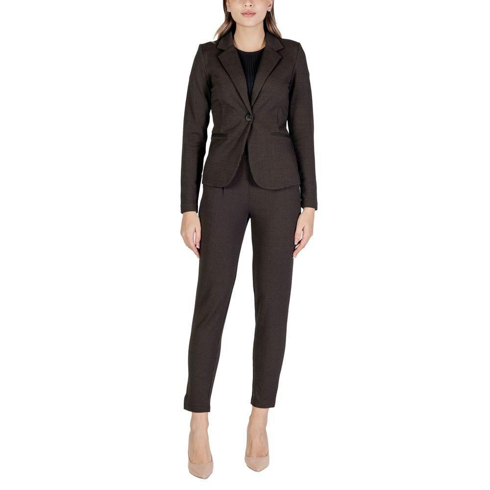 ICHI Brown Polyester Suits & Blazer - Hilstor