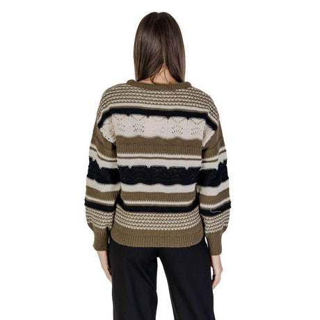 ICHI Green Recycled Polyester Sweater - Hilstor