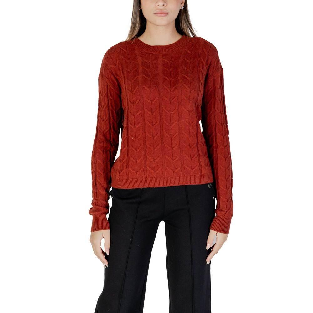 Vero Moda Red Viscose Sweater - Hilstor