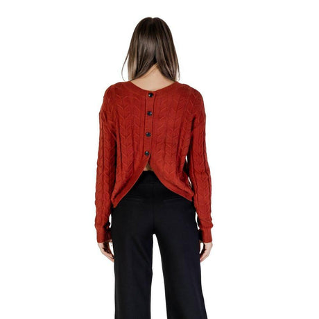 Vero Moda Red Viscose Sweater - Hilstor