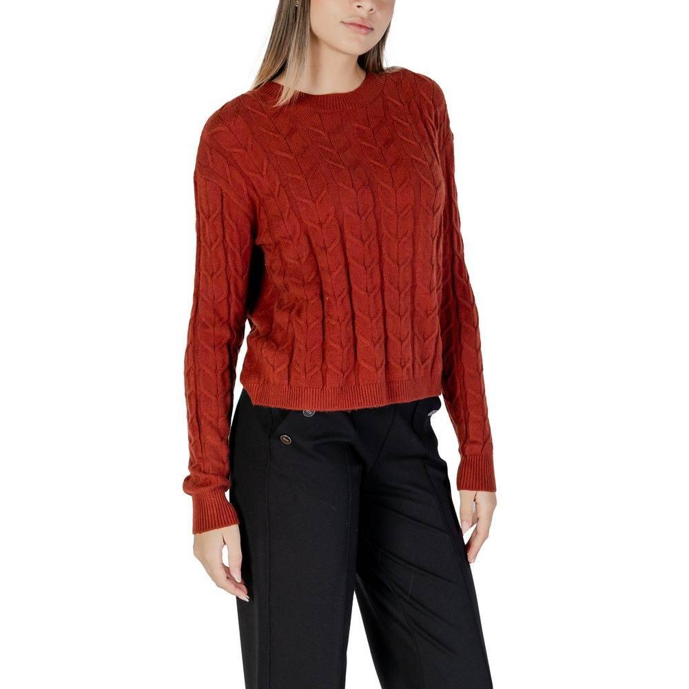 Vero Moda Red Viscose Sweater - Hilstor