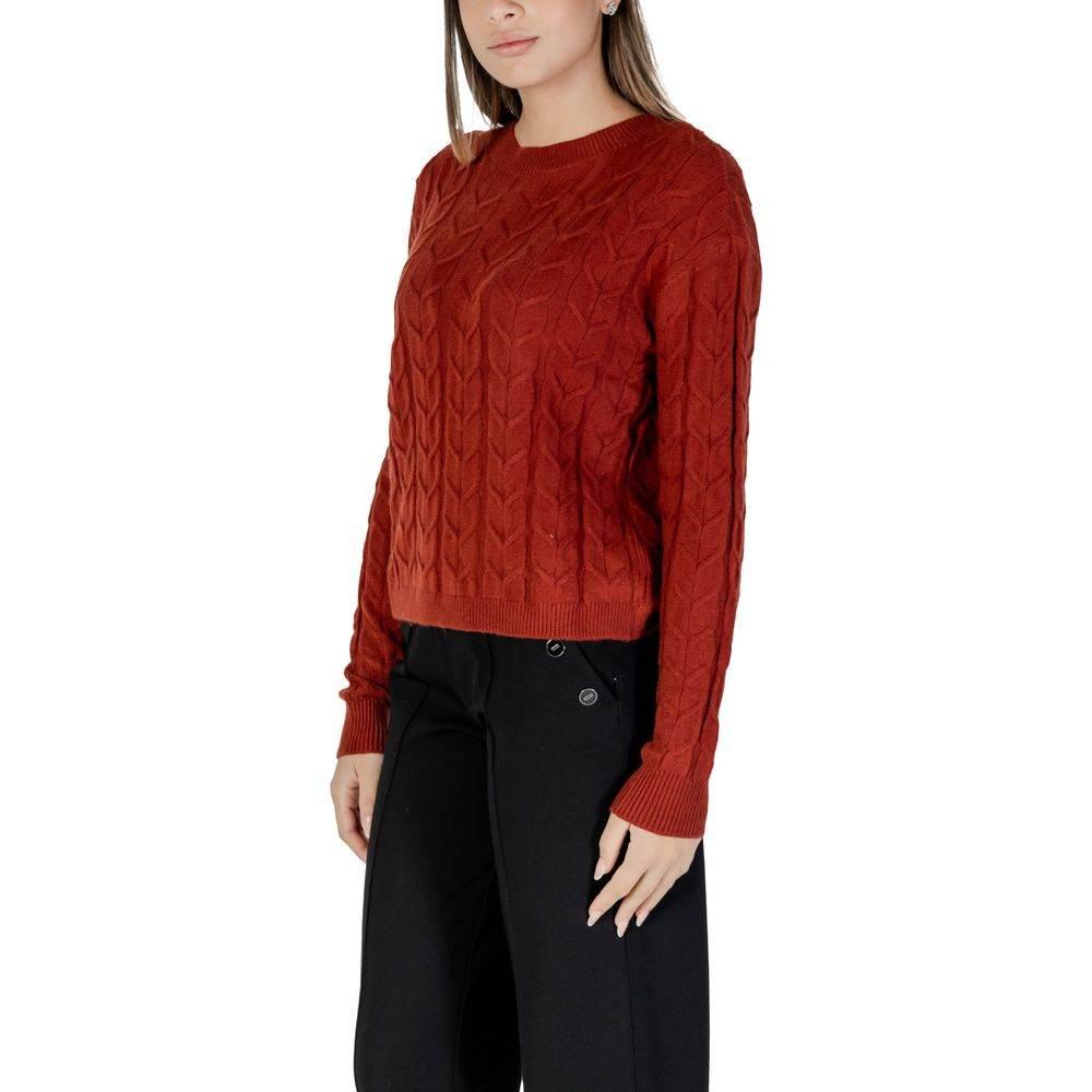 Vero Moda Red Viscose Sweater - Hilstor