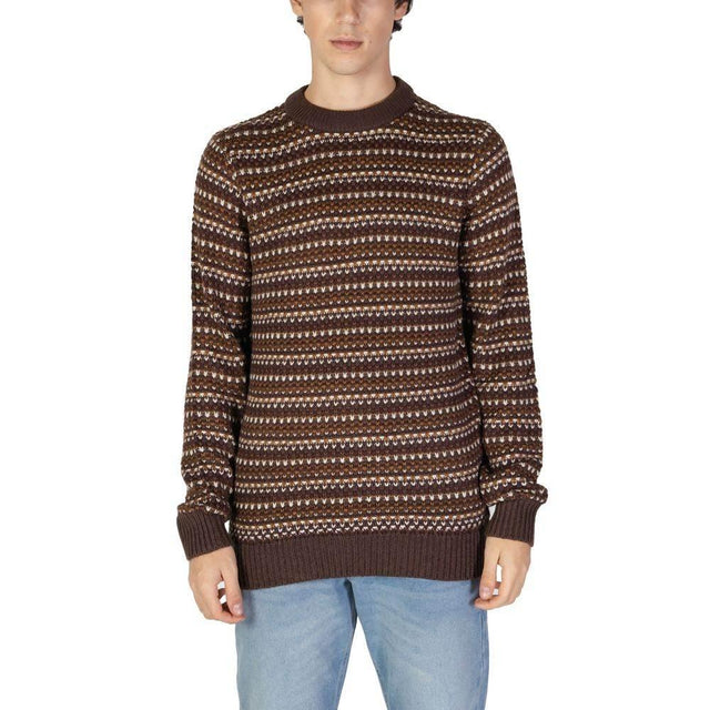 Only & Sons Brown Cotton Sweater - Hilstor