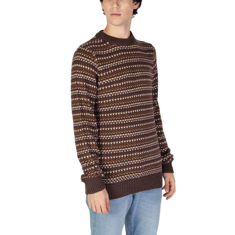 Only & Sons Brown Cotton Sweater - Hilstor