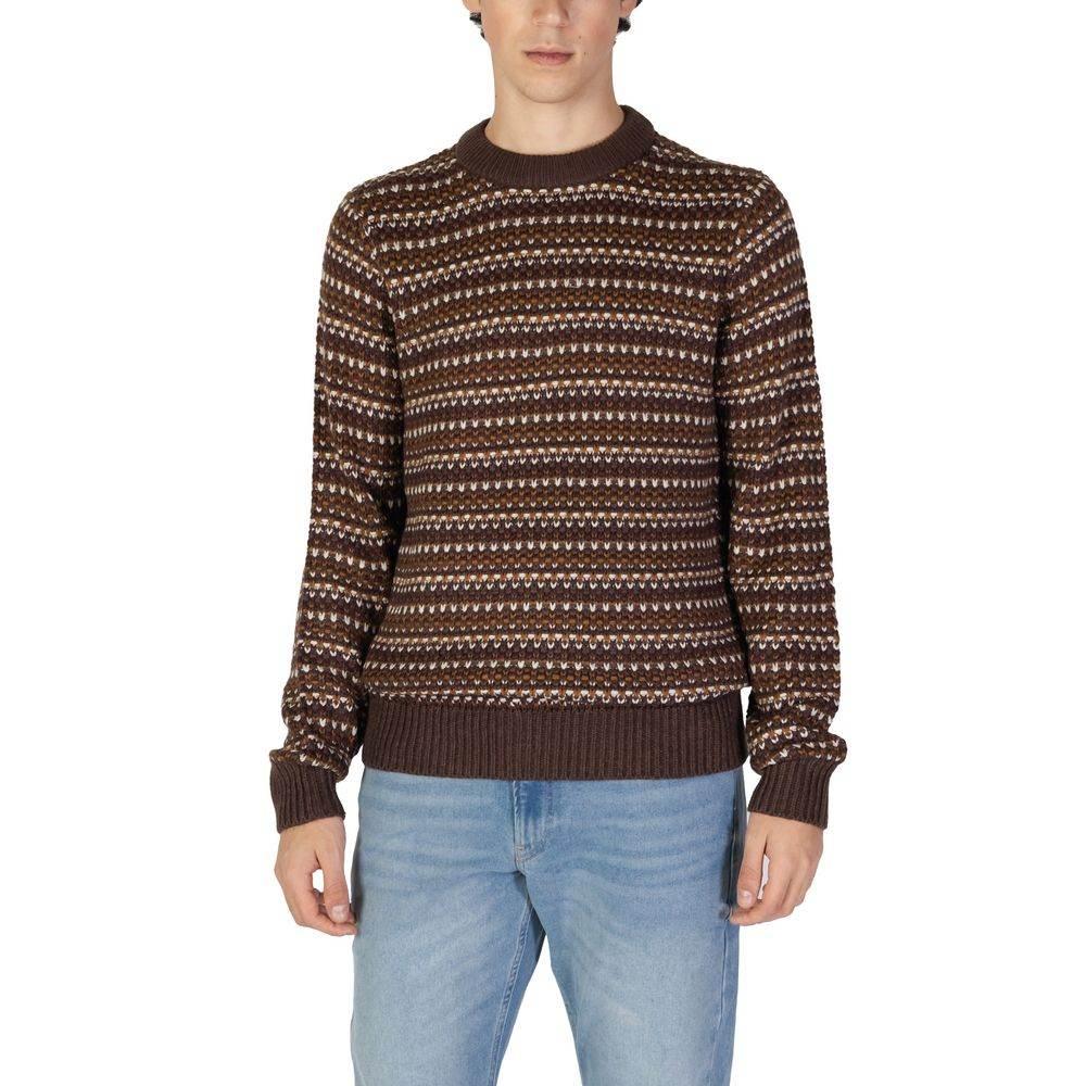 Only & Sons Brown Cotton Sweater - Hilstor