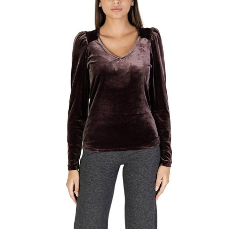 B.Young Brown Polyester Tops & T-Shirt - Hilstor
