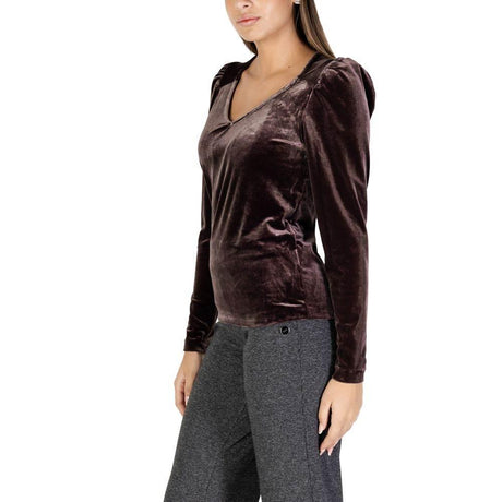 B.Young Brown Polyester Tops & T-Shirt - Hilstor
