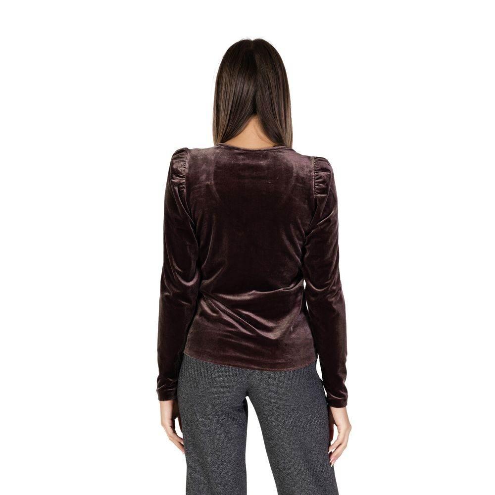 B.Young Brown Polyester Tops & T-Shirt - Hilstor
