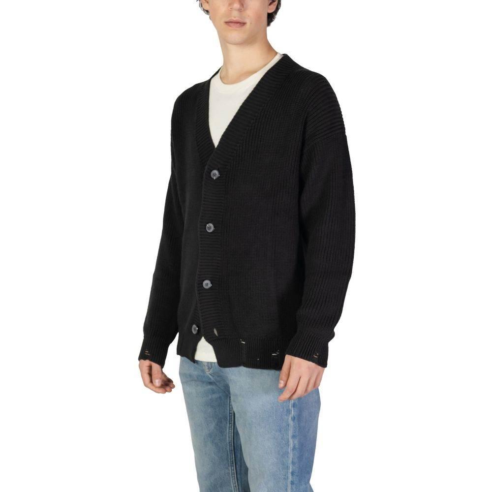 Underclub Black Cotton Cardigan - Hilstor