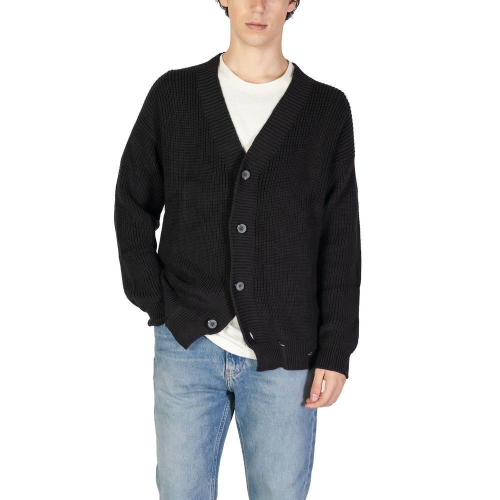 Underclub Black Cotton Cardigan - Hilstor